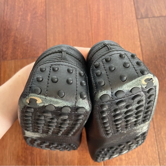 TOD’S Mens Black Pebbled Leather Penny Loafers Slip On Shoe Size 9 US - Picture 7 of 10